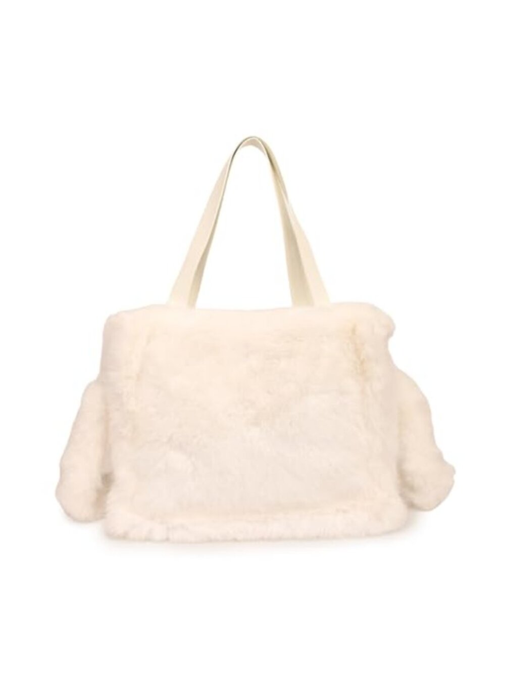 Faux Fur Tote Bag Fluffy Furry Purse Top Handle Crossbody Handbag